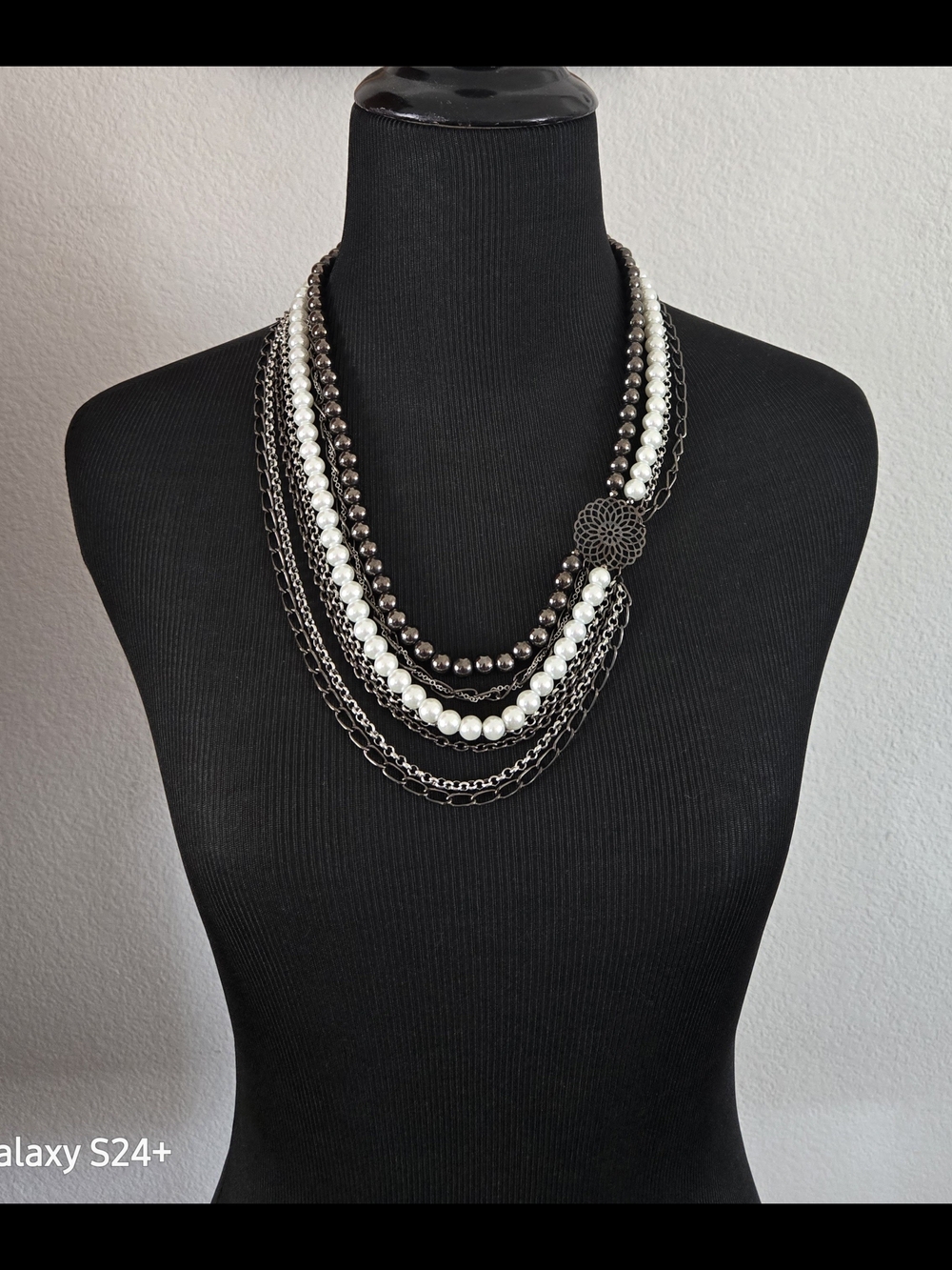 Vintage New York & Co Multi Layered Statement Necklace